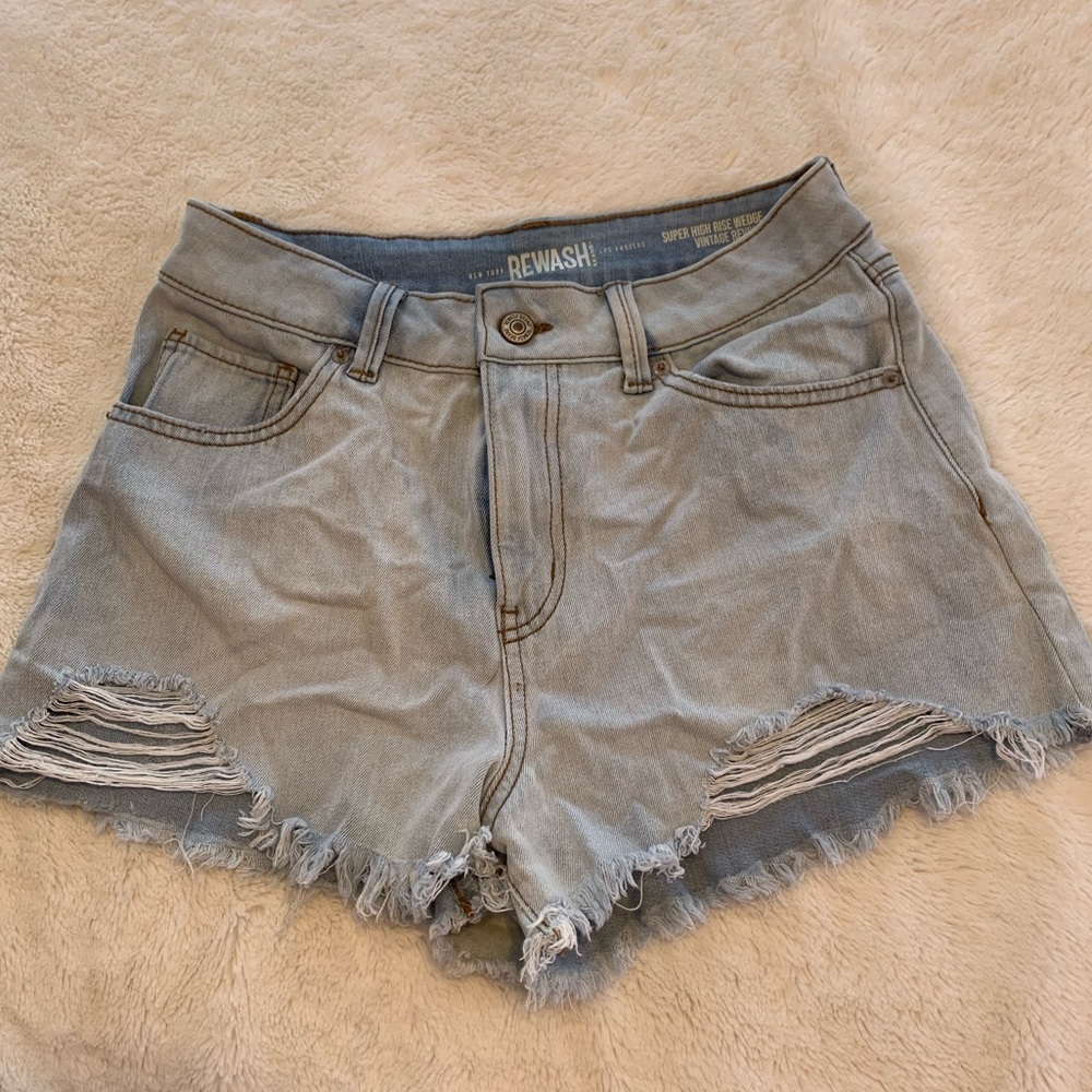 Rewash super high rise wedge shorts